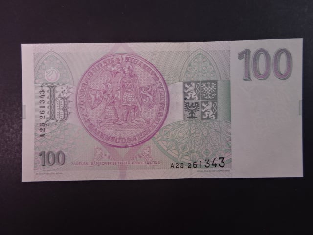 100 Kč 1993 série A 25