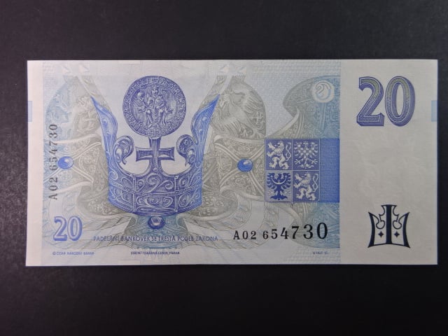 20 Kč 1994 série A 02