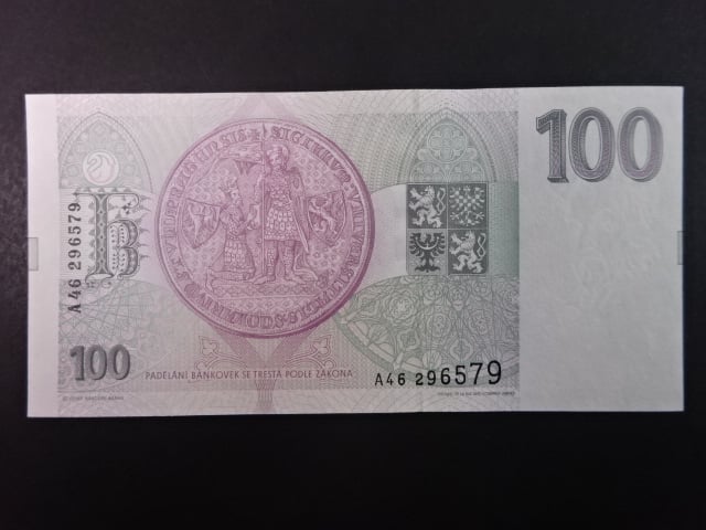 100 Kč 1993 série A 46