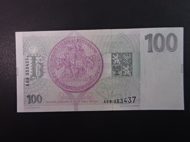 100 Kč 1993 série A 68