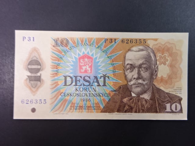 10 Kčs 1986 série P 31