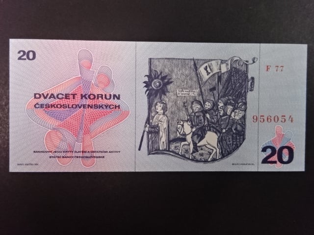 20 Kčs 1970 série F 77