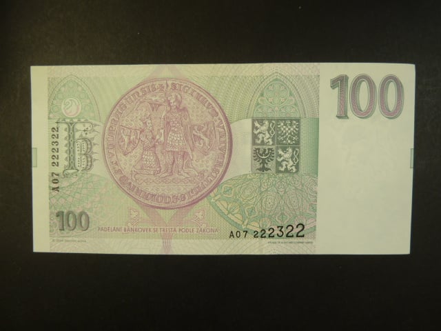 100 Kč 1993 série A 07