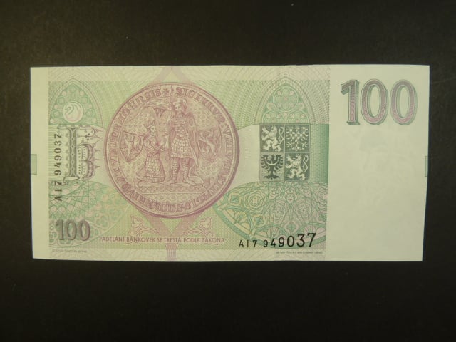 100 Kč 1993 série A 17
