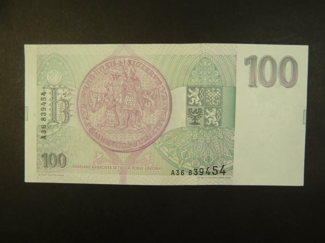100 Kč 1993 série A 36