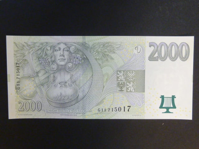 2000 Kč 2007 série G 11