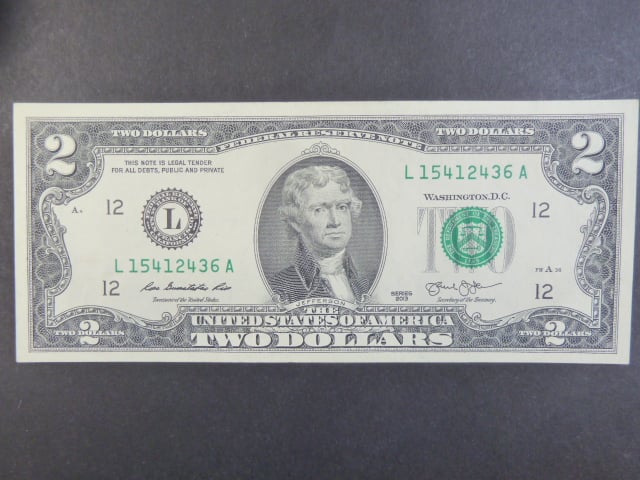 USA, 2 Dollars 2013 L - California, Pi. 538L