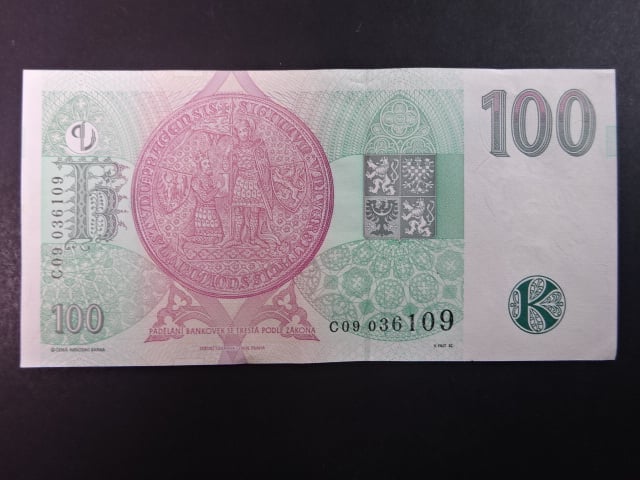 100 Kč 1997 série C 09
