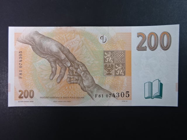 200 Kč 1998 série F 81