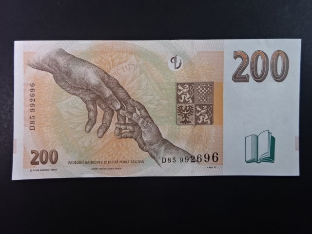 200 Kč 1998 série D 85
