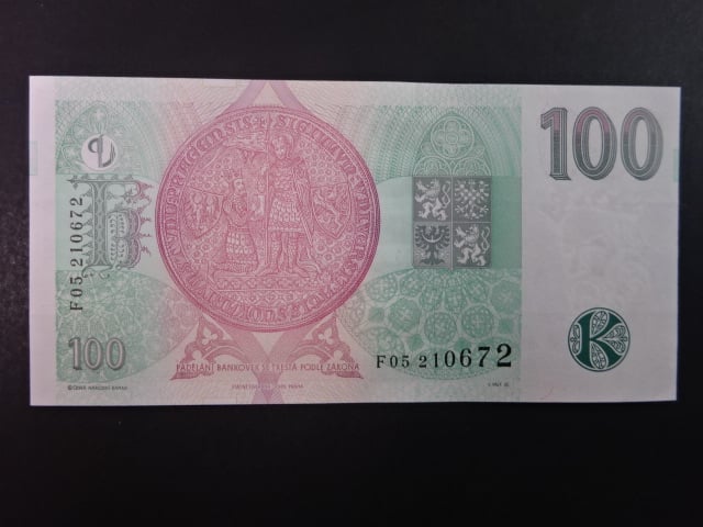 100 Kč 1997 série F 05
