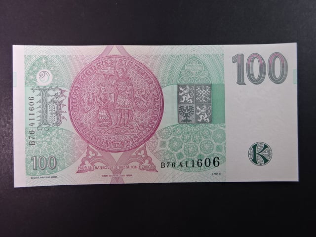 100 Kč 1995 série B 76