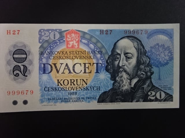 20 Kčs 1988 série H 27