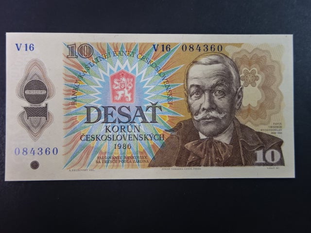 10 Kčs 1986 série V 16