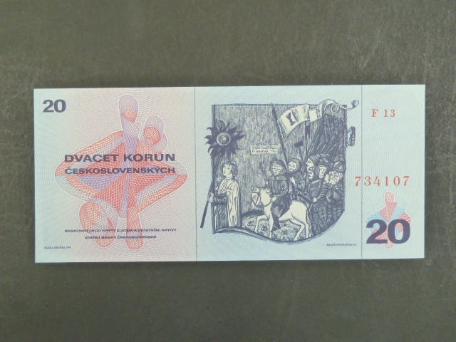 20 Kčs 1970 série F 13