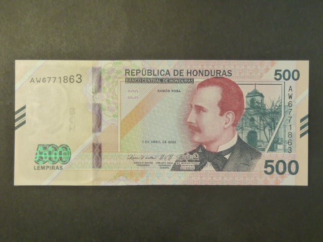 HONDURAS, 500 Lempira 2022, BNB. B357a
