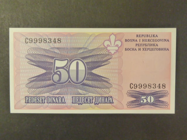 50 dinara 1995, BNB. 147a, Pi. 47