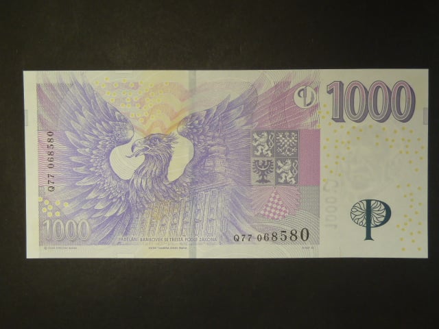 1000 Kč 2008 série Q 77
