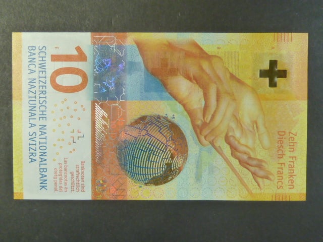 10 Franken 2016, sign. Jean Studer/Andréa M.Maechler, BNB B355a, Pi. 75