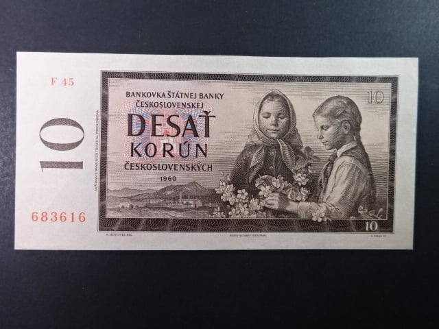 10 Kčs 1960 série F 45