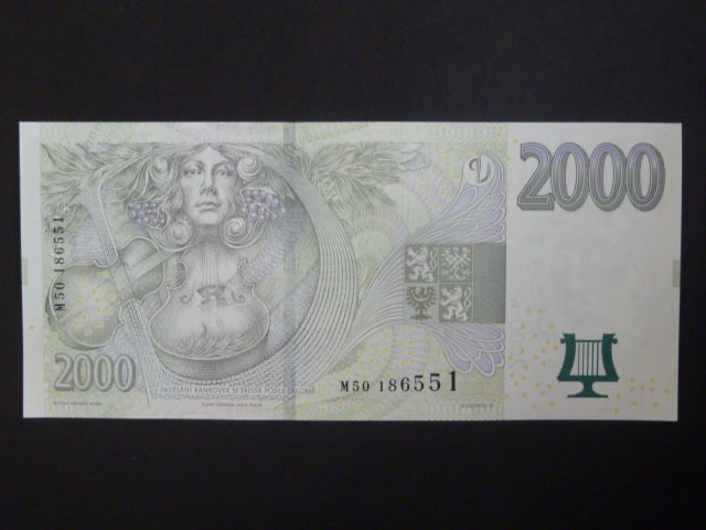 2000 Kč 2007 série M 50