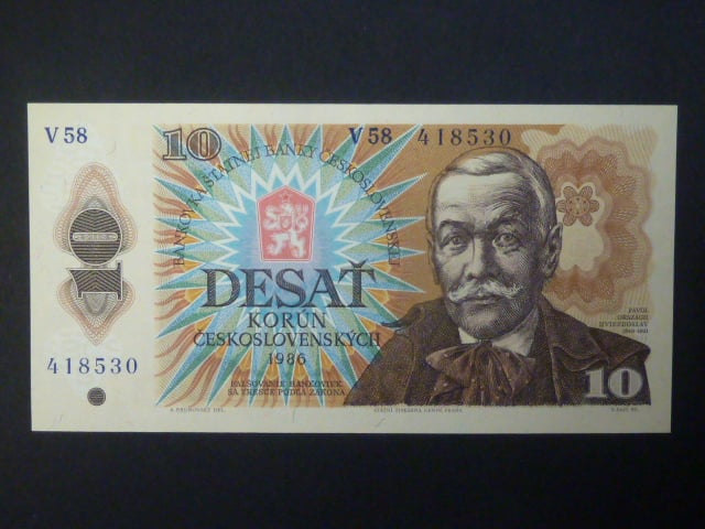 10 Kčs 1986 série V 58