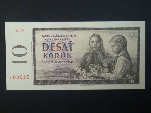 10 Kčs 1960 série E 36