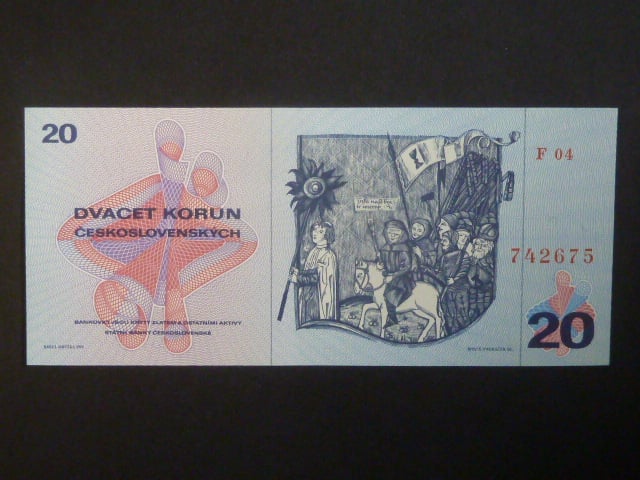 20 Kčs 1970 série F 04
