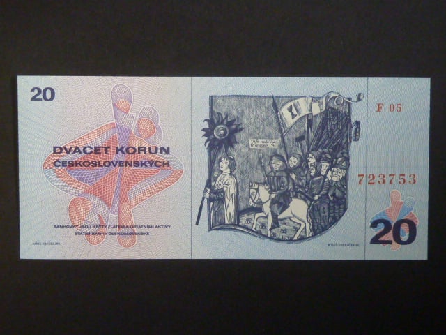 20 Kčs 1970 série F 05