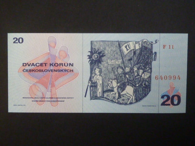20 Kčs 1970 série F 11