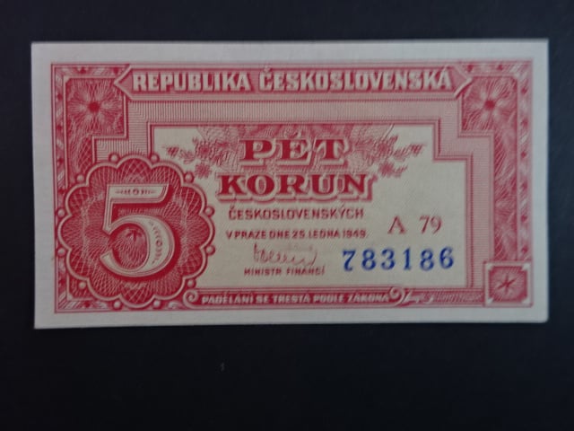 5 Kčs 1949 série A 79