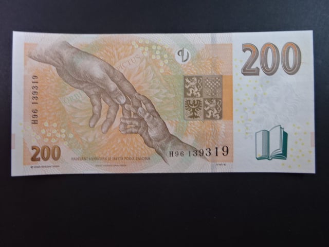 200 Kč 2018 série H 96 poslední série
