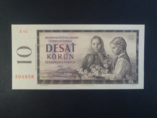 10 Kčs 1960 série E 62