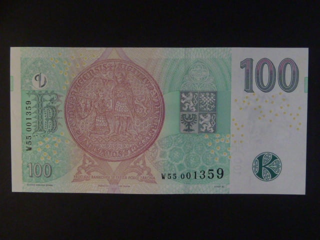 100 Kč 2018 série W 55