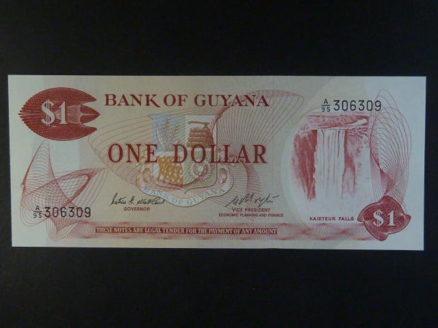 GUYANA, 1 Dollar 1983, BNB. B101f, Pi. 21