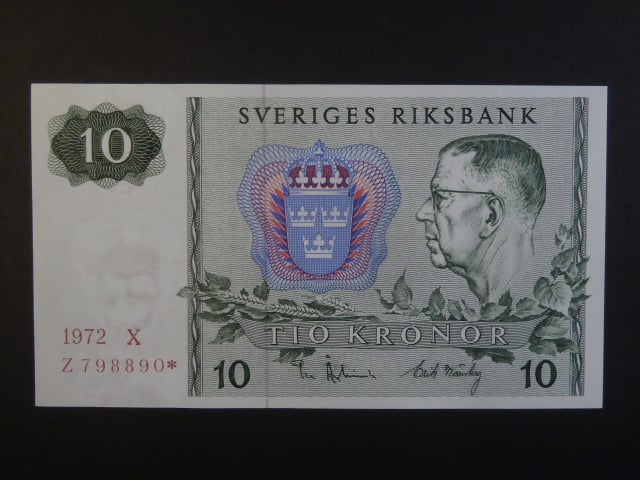 10 Kronor 1972 replacement, Pi. 52r1