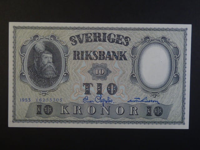 10 Kronor 1954 var. podpisu 2, Pi. 43a