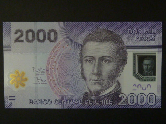 Chile, 2000 Pesos 2014, BNB. B297d, Pi. 162