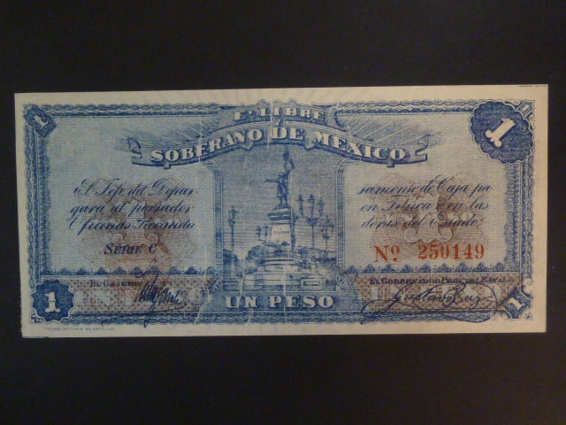 MEXIKO, 1 Peso 1915, BNB. BS851