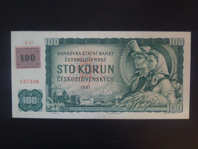 100 Kč 1961/1993 série Z 57, kolek