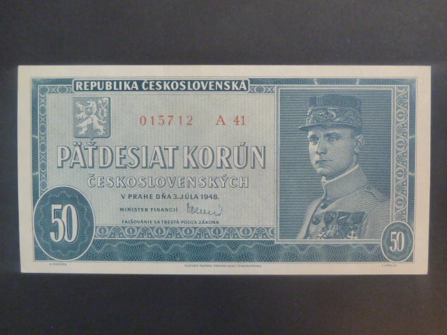 50 Kčs 1948 serie A 41