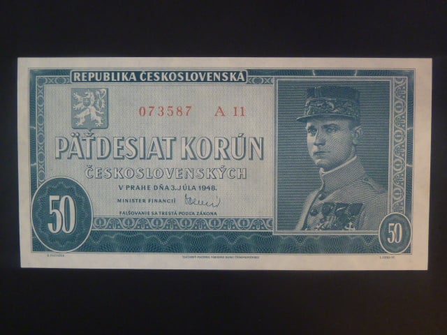 50 Kčs 1948 serie A 11