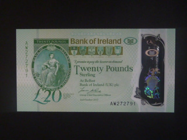 Bank of Ireland, 20 Pounds 2017, BNB. B138a