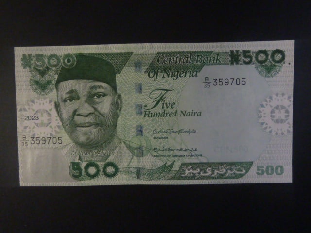 NIGÉRIE, 500 Naira 2023, BNB. B245b, Pi. 48