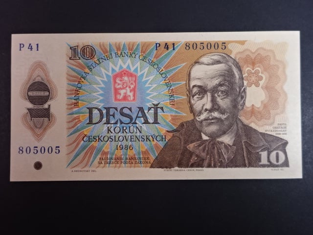10 Kčs 1986 série P 41