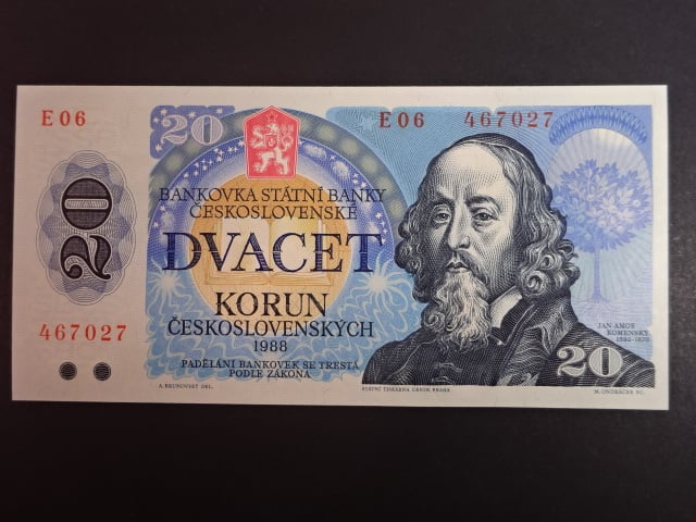 20 Kčs 1988 série E 06