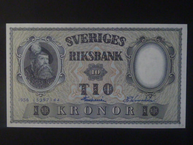 10 Kronor 1956 var. podpisu 1, Pi. 43d