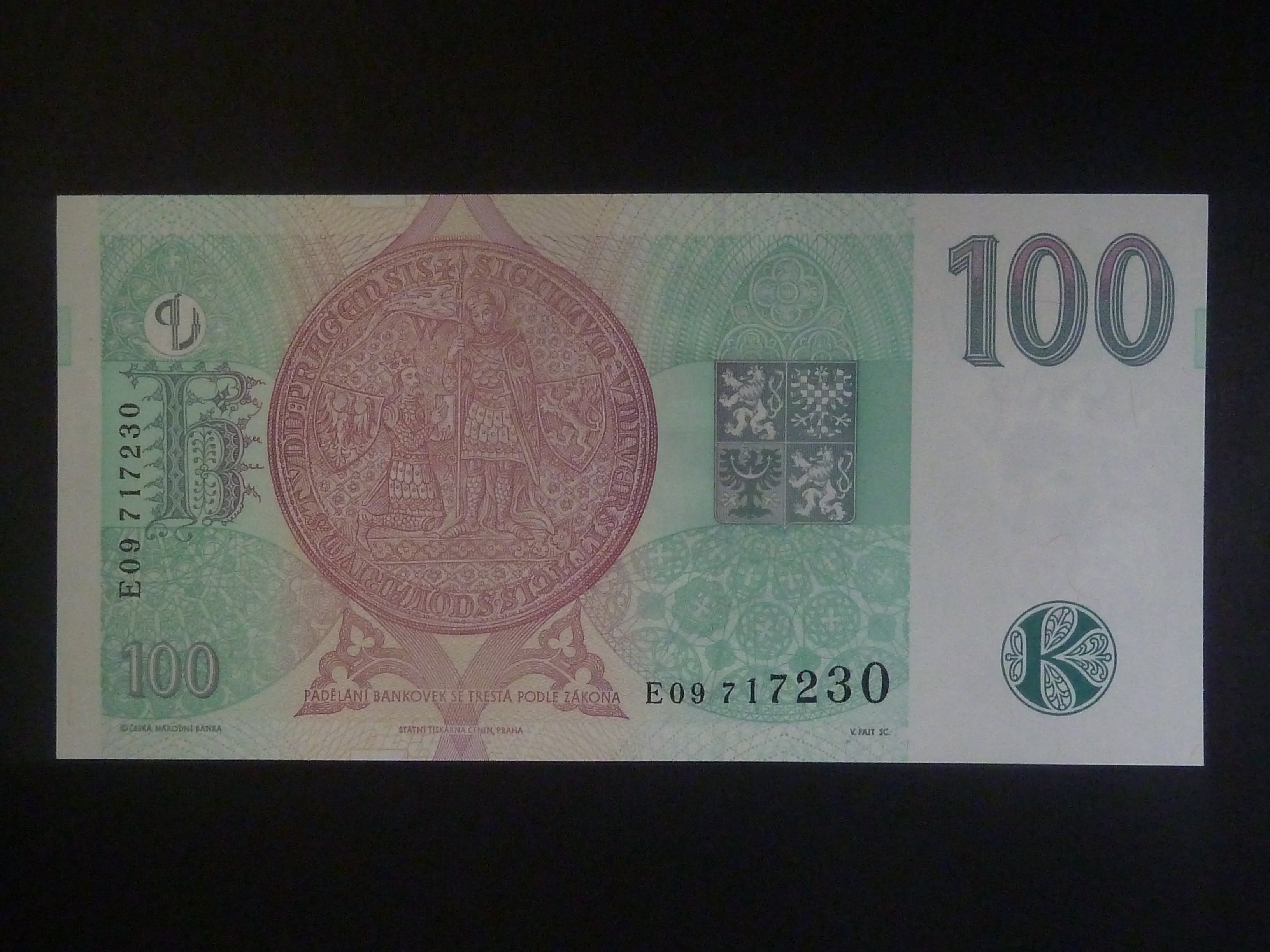 100 Kč 1997 série E 09