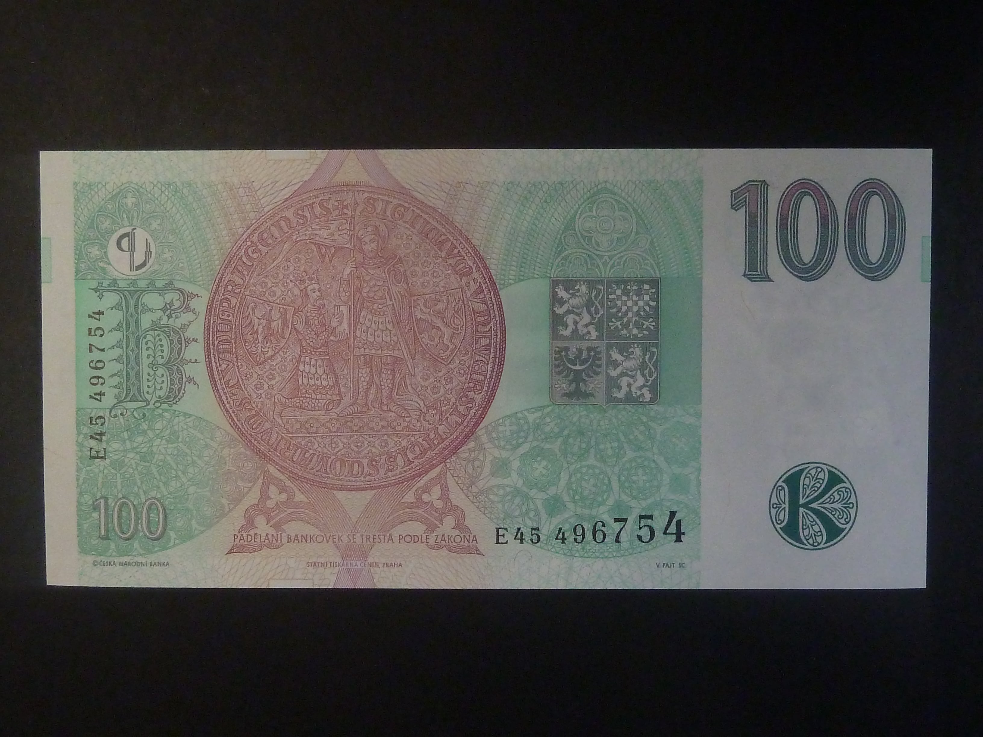 100 Kč 1997 série E 45