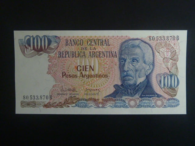 ARGENTINA, 100 Pesos 1983, BNB. B368a, Pi. 315